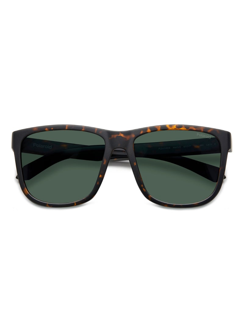 Polaroid Men's Polarized Rectangular Shape  Sunglasses PLD 2155/S GREEN 47 - Lens Size: 47.3 Mm - Mt Bw Hvn  - Image 4