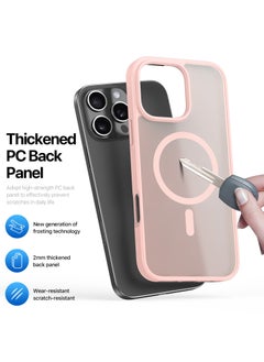 DUX DUCIS DUX DUCIS Yind Series Cover for the iPhone 16 Pro Max mobile phone, compatible with MagSafe, a slim, TPU Hybrid PC  cover made of TPU, polycarbonate silicone - Light Pink  - Image 5