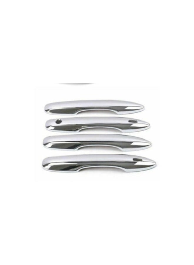 Chrome Door Handle Covers Compatible with Toyota Corolla 2019–2024 Non Smart Key, Stainless Steel Polished Finish, Strong Adhesive Installation - Image 2