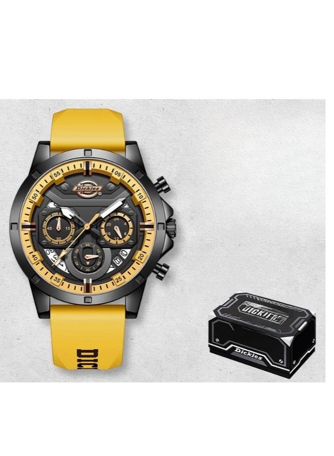 Dickies ساعة رياضية للطلاب للرجال متعددة الوظائف بألوان متباينة - Image 1