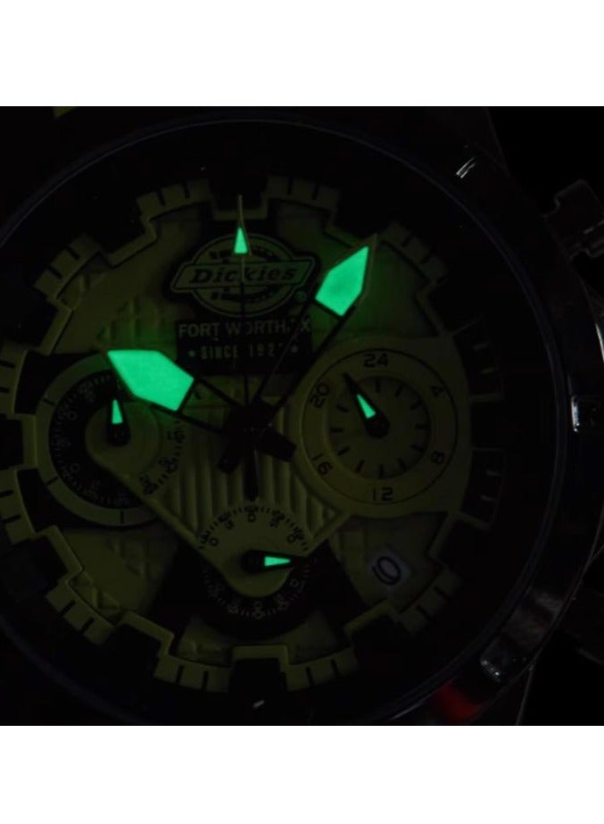 Dickies ساعة رياضية للطلاب للرجال متعددة الوظائف بألوان متباينة - Image 2