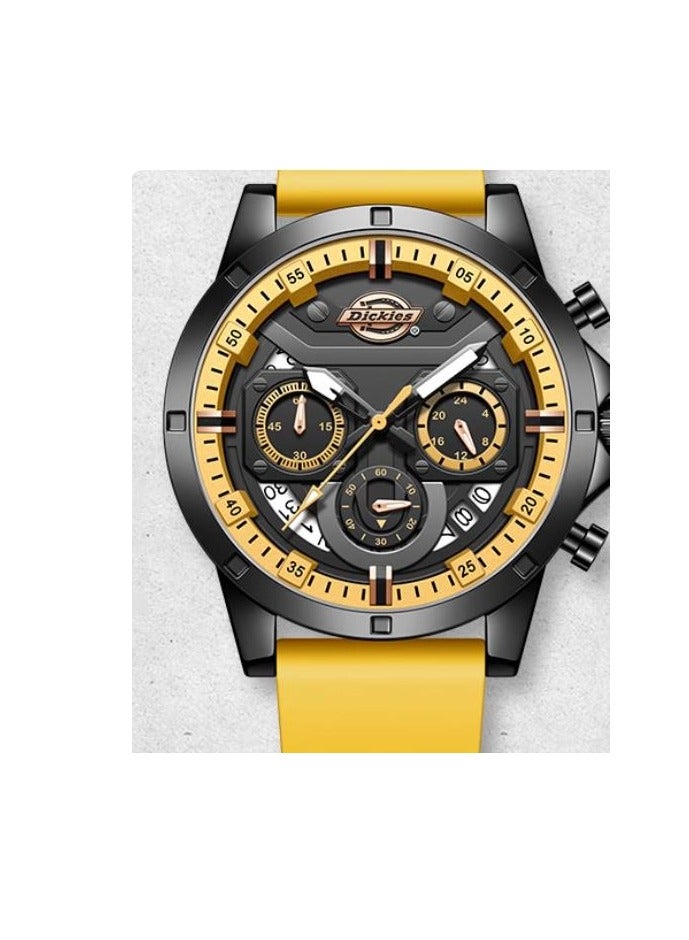 Dickies ساعة رياضية للطلاب للرجال متعددة الوظائف بألوان متباينة - Image 3