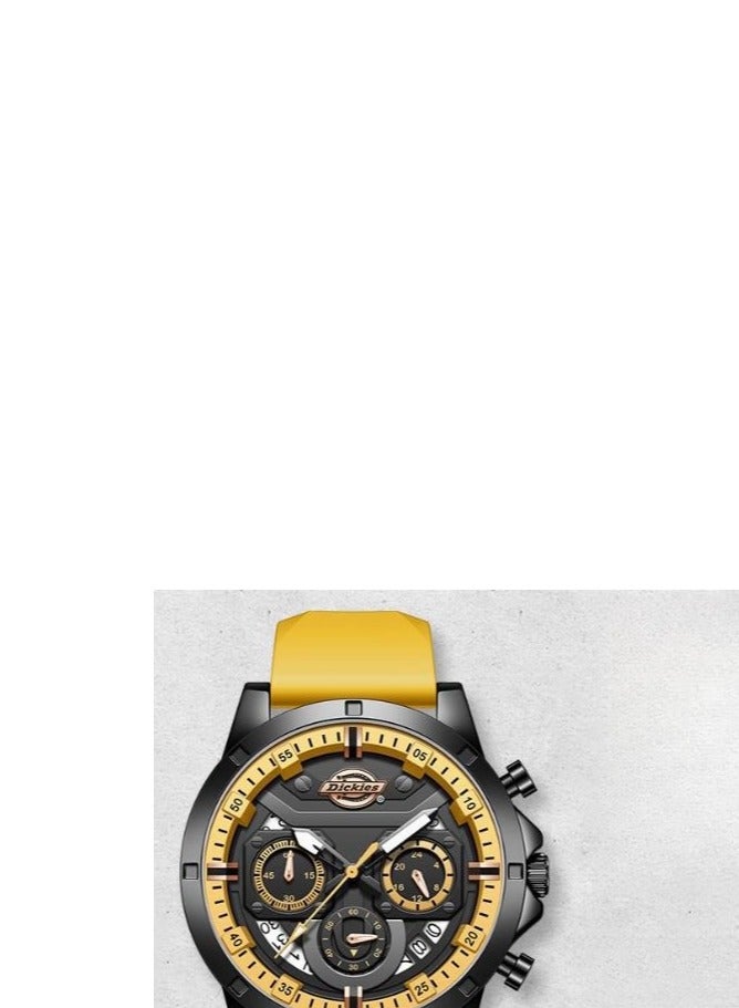 Dickies ساعة رياضية للطلاب للرجال متعددة الوظائف بألوان متباينة - Image 4