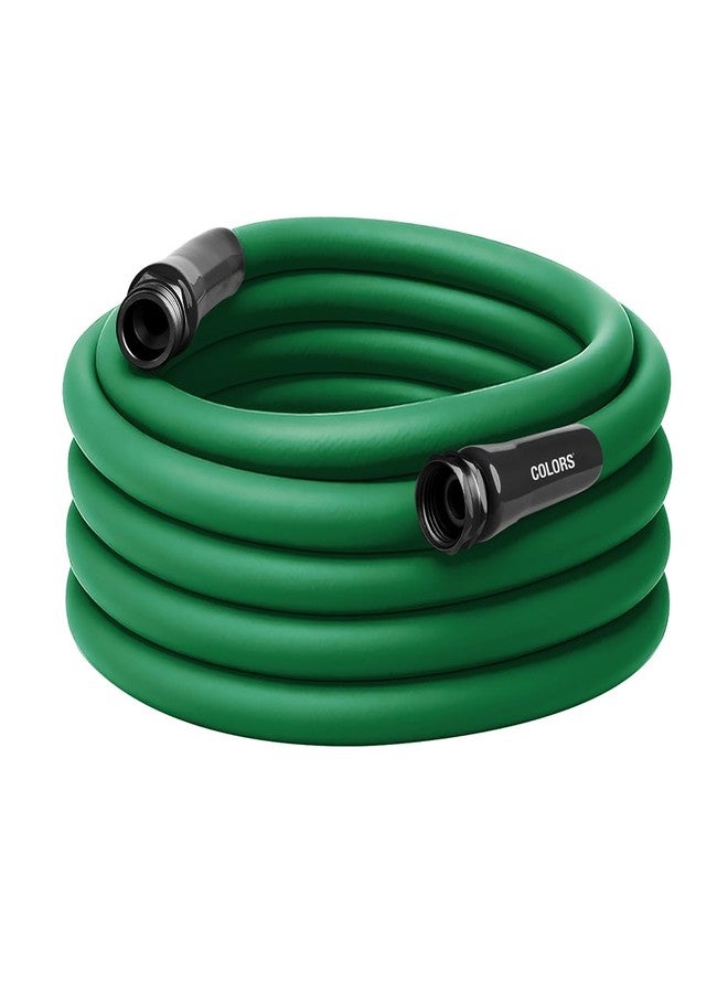 Flexzilla Colors™ Std Grip Garden Hose 5/8" x 50' 3/4" - 11 1/2 GHT Fittings, Forest Green - Image 1