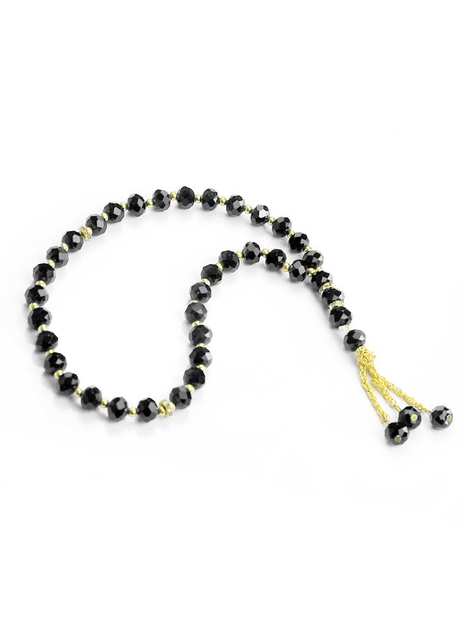NIBEMINENT 33 Muslim Prayer Beads Black/10mm 