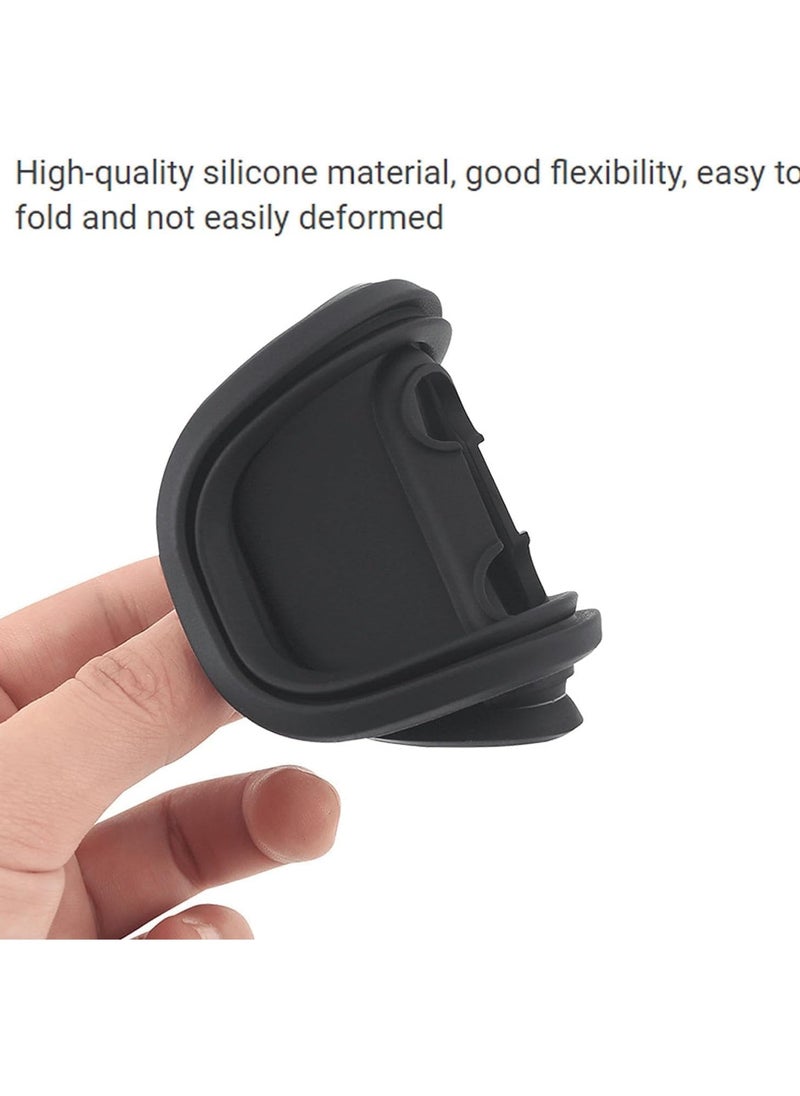 WINCA Pack of 4 Black Protection for Door Latch, Stainless Steel Car Door Protection Accessories, Door Lock Cover, Silicone Door Lock Protective Cover (KIA BLACK)  - Image 3