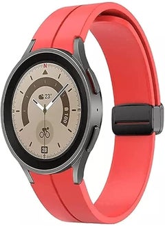 Dado Silicone Strap With Magnetic folding Buckle Compatible with Samsung Galaxy Watch 5 Pro 45mm | Watch 5 44mm 40mm | Galaxy Watch 4 , Special strap No Gap design