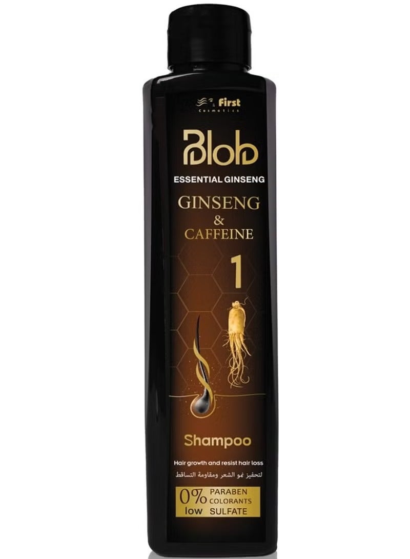 بلوب شامبو بالجينسنغ والكافيين لتقوية الشعر – 850 مل