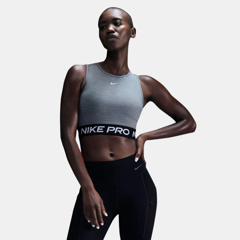 Nike Grey Women's Pro Dri-FIT Crop Top for Women | Best Price UAE