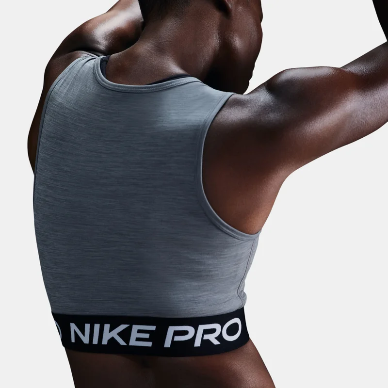 Nike Grey Women's Pro Dri-FIT Crop Top for Women | Best Price UAE