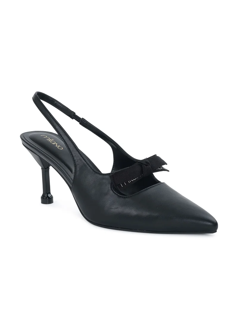 ميلانو Nayra Slingback Stilleto Heel - Black