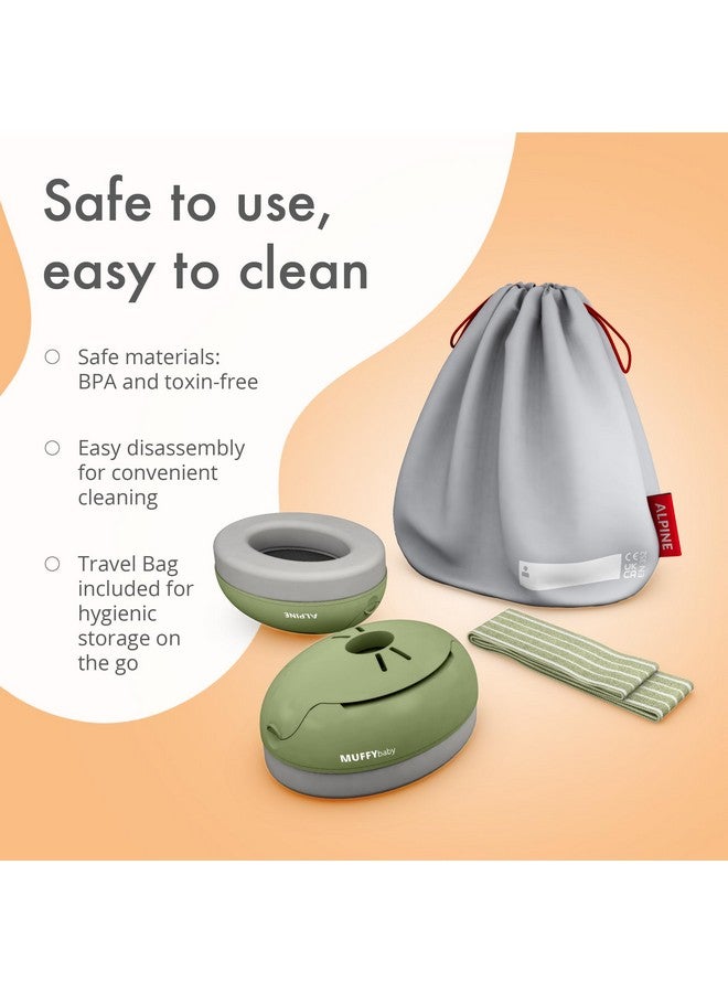 ألبين هيرينج بروتكشن سماعات أذن Alpine Muffy للأطفال الرضع والأطفال الصغار حتى عمر 36 شهرًا - معتمدة من CE وANSI - سدادات أذن عازلة للضوضاء - سماعات رأس مريحة للأطفال تحمي من تلف السمع وتحسن النوم - لون أخضر - Image 3