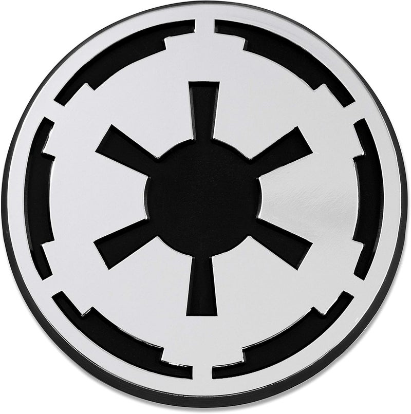 EvolveFISH Imperial Galactic Empire Inspired 3" ABS Plastic Chrome Auto Emblem
