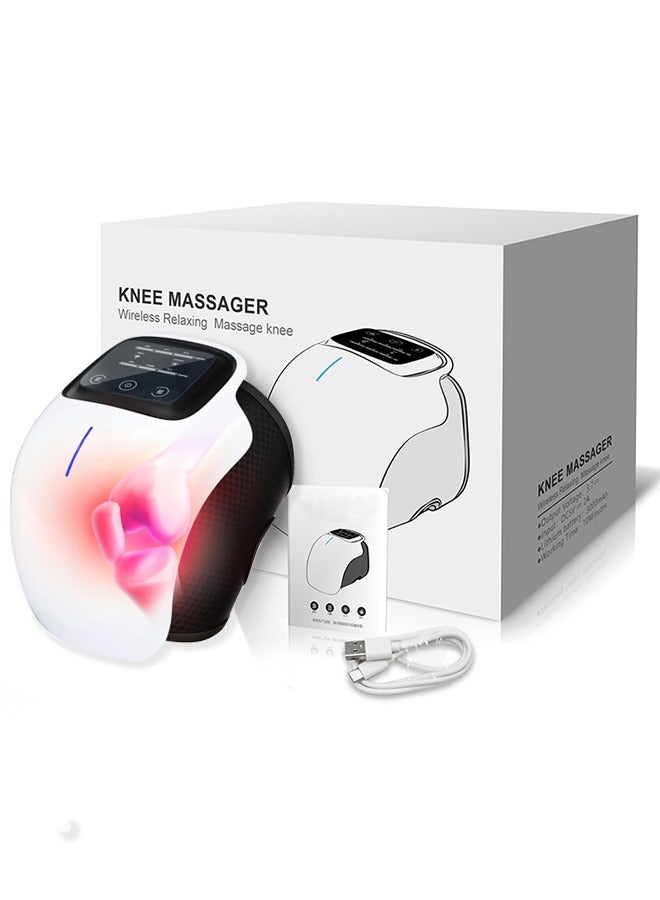 general 4-in-1 Wireless Knee Massager, Infrared Heat and Vibration Knee Pain Relief for Swelling Stiff Joints, Adjustable Temperature,Stretched Ligament and Muscles Injuries - Image 1