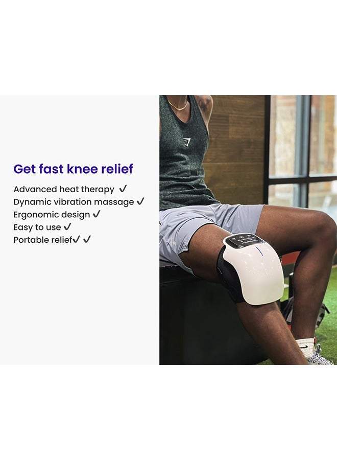 general 4-in-1 Wireless Knee Massager, Infrared Heat and Vibration Knee Pain Relief for Swelling Stiff Joints, Adjustable Temperature,Stretched Ligament and Muscles Injuries - Image 2