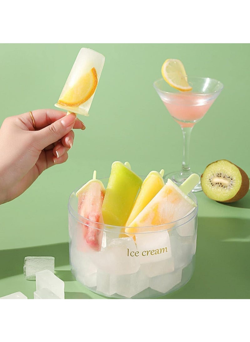 Yameem - Yameem Popsicle Mold Set – 8-Piece Reusable DIY Ice Cream Maker for Kids | Easy-Release Pop Molds | Safe & Fun Homemade Popsicle Molds | Vibrant Green - Image 1