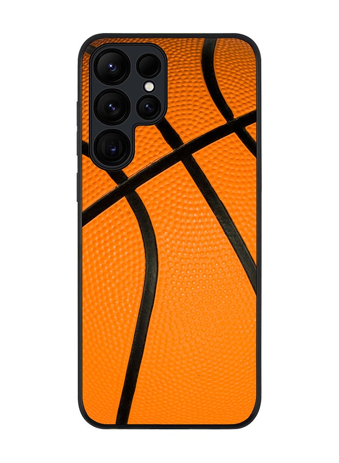 Stylizedd غطاء لهاتف سامسونج جالاكسي S25 ألترا 5G، حماية كاميرا نحيفة، غطاء هاتف مضاد للصدمات - كرة السلة - Image 1