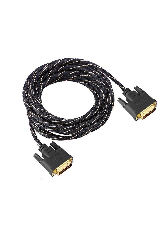 NIBEMINENT 24-Pin DVI Male To Adapter Audio Line Converter Cable Black  - Image 2
