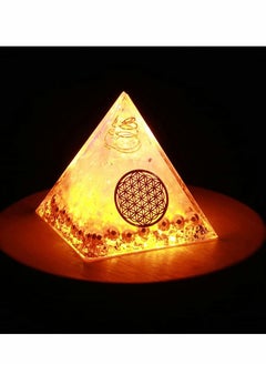 SYOSI Healing Crystals, Orgone Pyramid, Crystal Chakra Orgonite Pyramid Protection, Positive Energy Generator for Reiki Healing, Meditation, Yoga, Spiritual Balance Crystals Stones 5cm  - Image 5