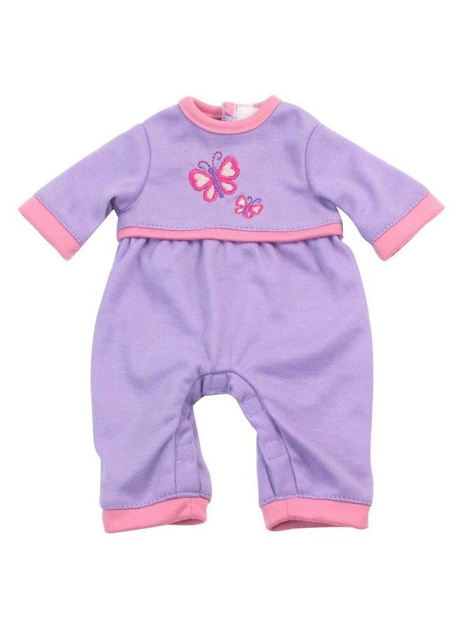 Sophia's Long Sleeve Embroidered Butterfly One Piece Bodysuit For 15 Inch Dolls Lavender - Image 1