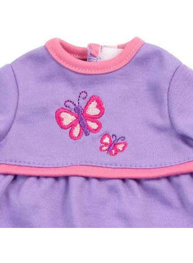 Sophia's Long Sleeve Embroidered Butterfly One Piece Bodysuit For 15 Inch Dolls Lavender - Image 5