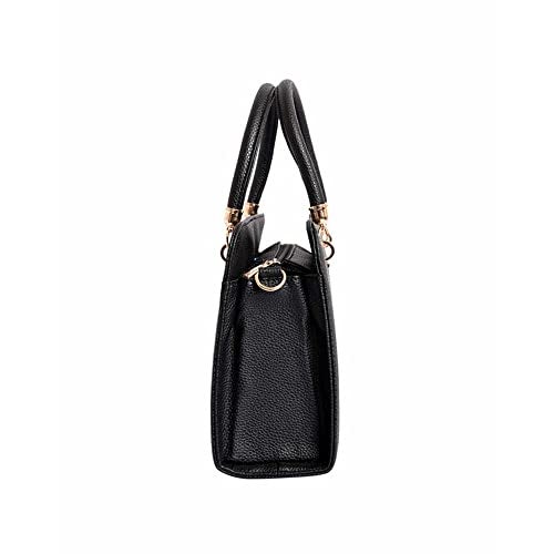 Lino Perros Avril Crush Black Satchel Bag - Image 4