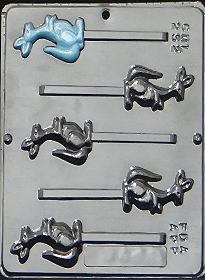 Lollipops Kangaroo Lollipop Chocolate Candy Mold 252, 5 Cavities, Each Piece Approximately 1.8" x 3" - Image 3