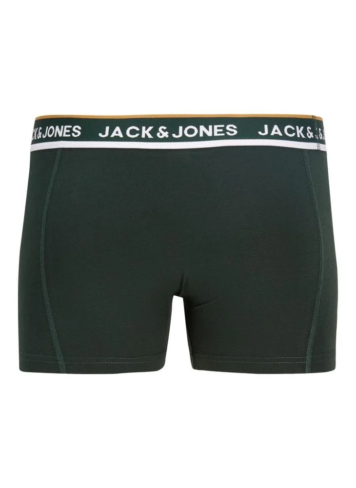 JACK & JONES  3 Pack Logo Band Trunks for Men | Best Price UAE