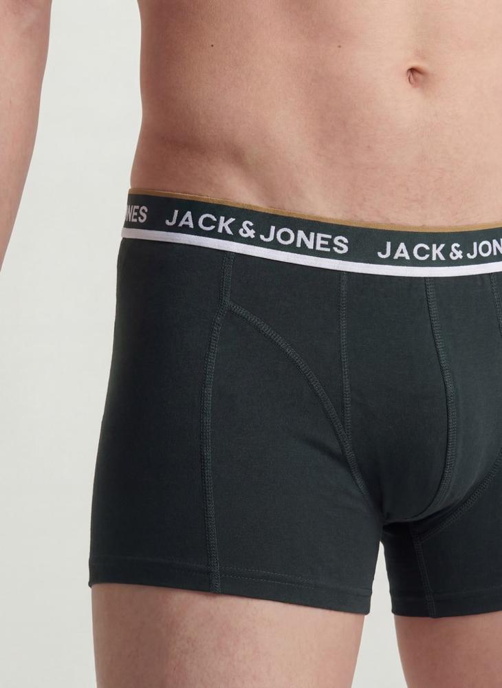 JACK & JONES 3 Pack Logo Band Trunks - Image 4