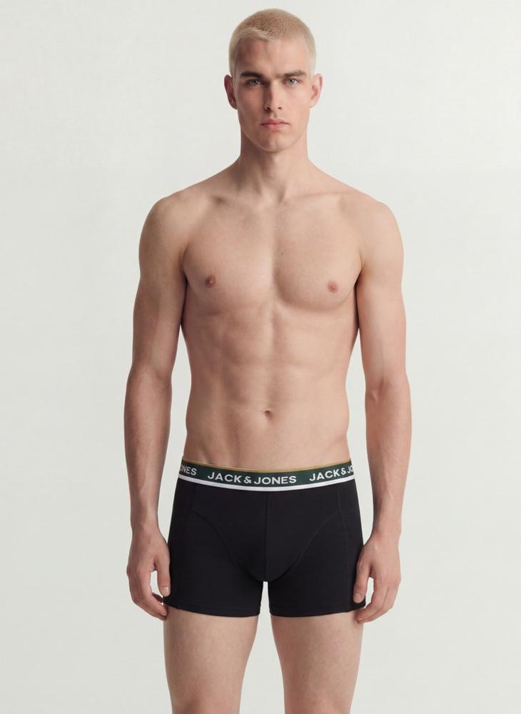 JACK & JONES 3 Pack Logo Band Trunks - Image 5