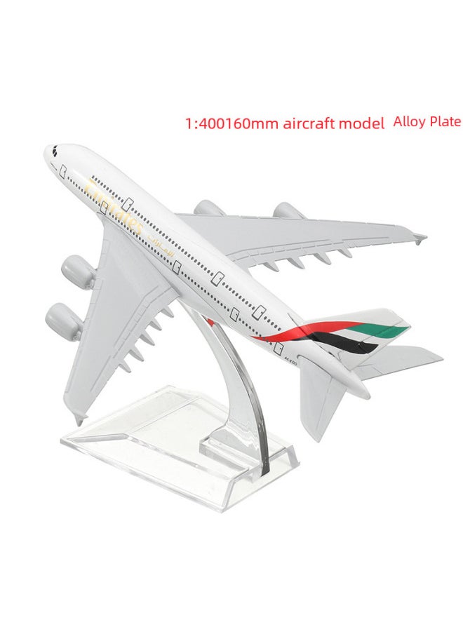 1:400 Civil Aviation Aircraft Model Alloy International Airbus Model Simulation Office Aircraft Model Ornaments-Color:Alitalia Boeing Boeing 777  - Image 2