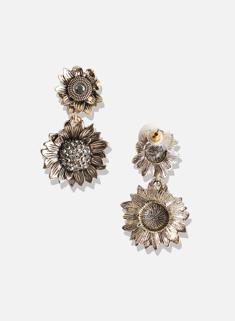 Sohi  Sunflower Artificial Drop Earring Jewellery for Women | Best Price UAE