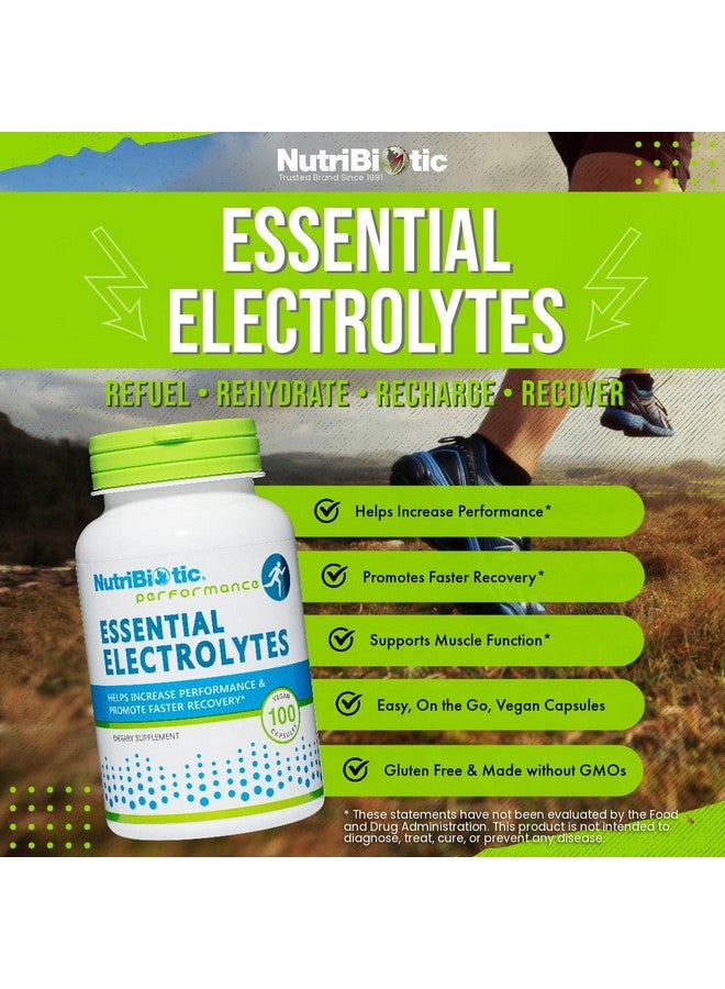 NutriBiotic Essential Electrolytes, 100 Ct Capsules | Supports Increased Performance & Faster Recovery | Pharmaceutical Grade Vitamin C with Electrolytes for Rehydration | Vegan, Gluten-Free & Non-GMO - Image 4