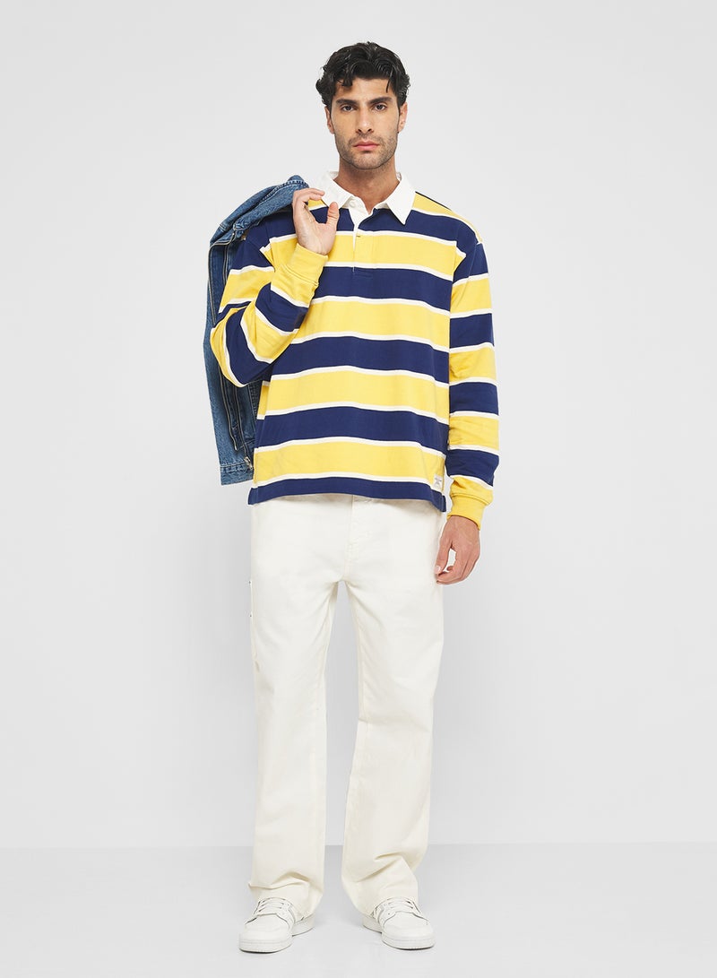 GUESS Rugby Stripe Polo - Image 4