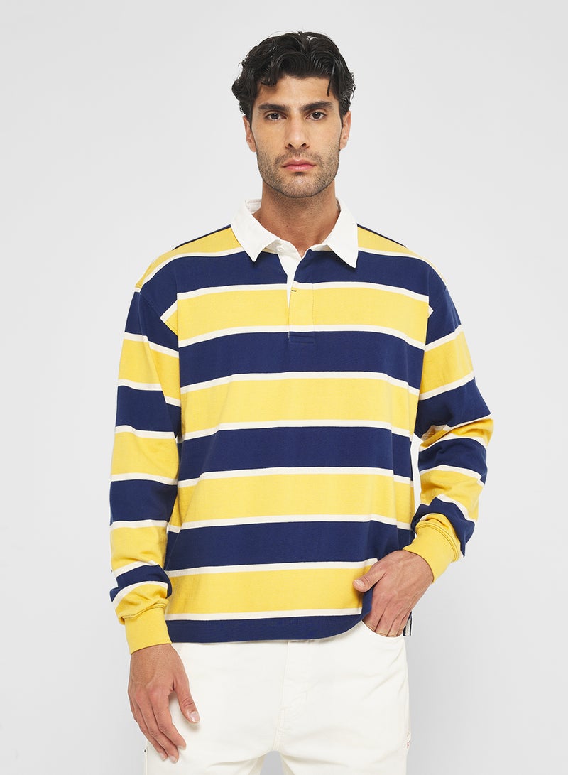 GUESS Rugby Stripe Polo - Image 1