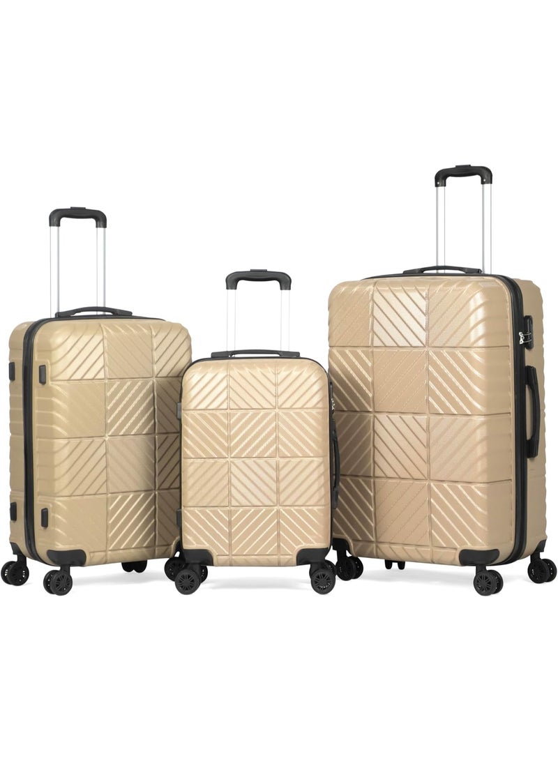 3-Piece Travel Luggage Set with Wheels (51/61/71 cm), Durable Hard Shell Suitcases for Short and Long Trips, Lightweight and Spacious Design - Image 1