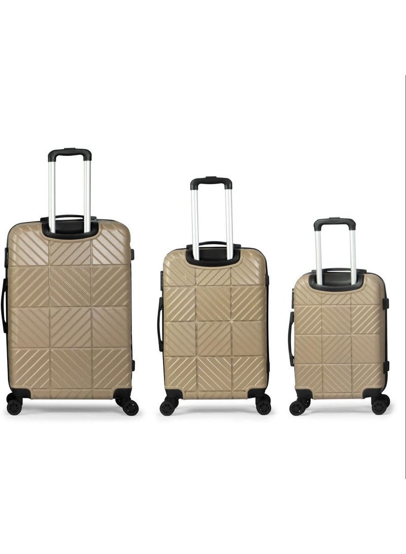 3-Piece Travel Luggage Set with Wheels (51/61/71 cm), Durable Hard Shell Suitcases for Short and Long Trips, Lightweight and Spacious Design - Image 4