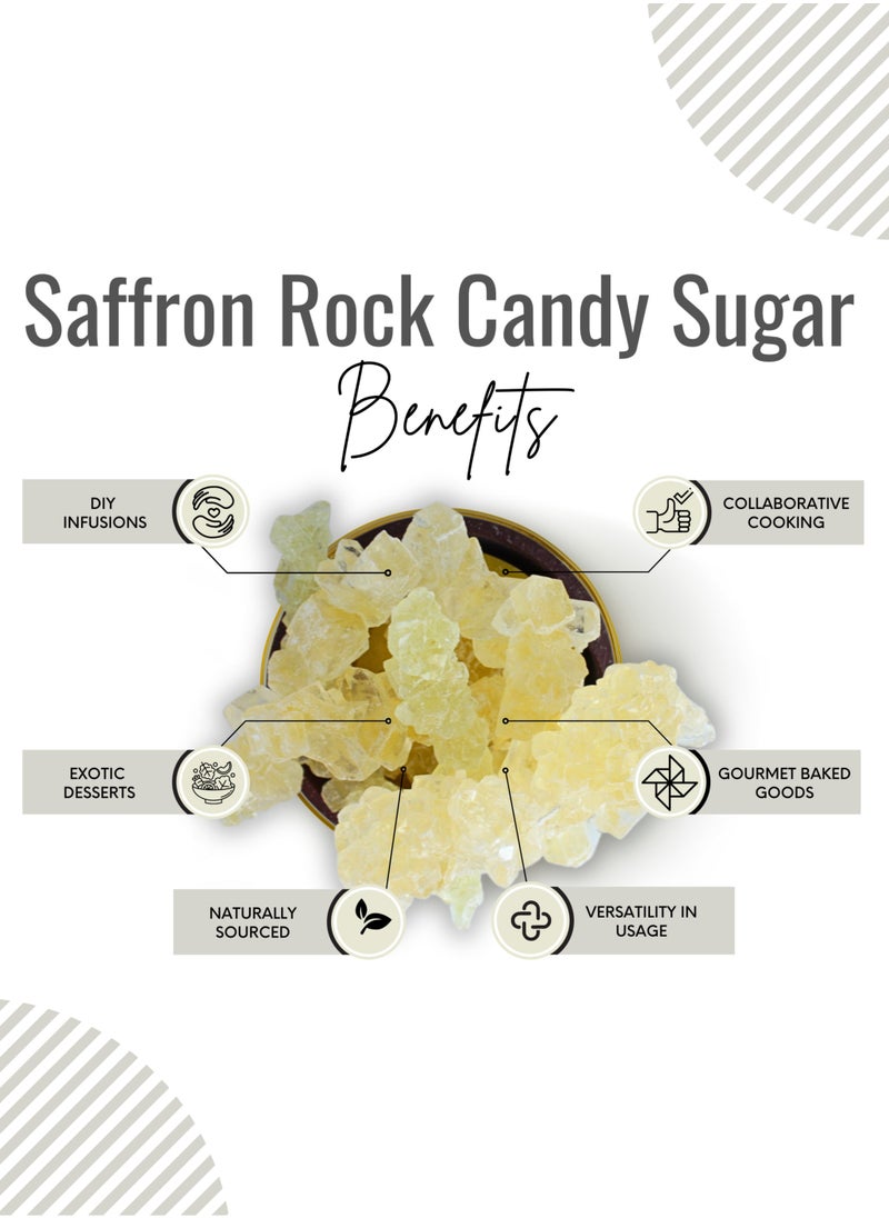 Awafi Mill Premium Saffron Rock Candy Exquisite Flavor and Elegance  - Image 2