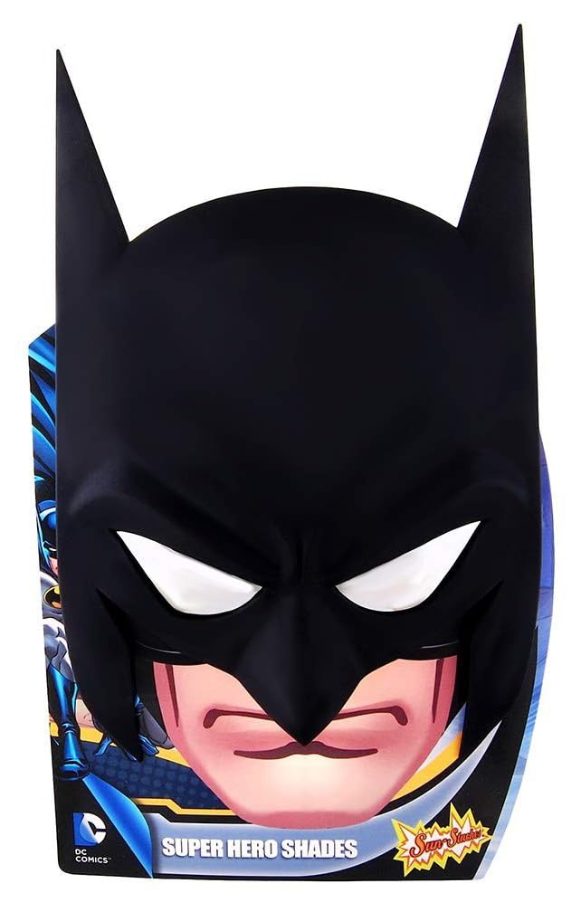 Sun-Staches SunStaches DC Comics Official Batman Sunglasses  Full Mask Costume Accessory  UV400  One Size Fits Most