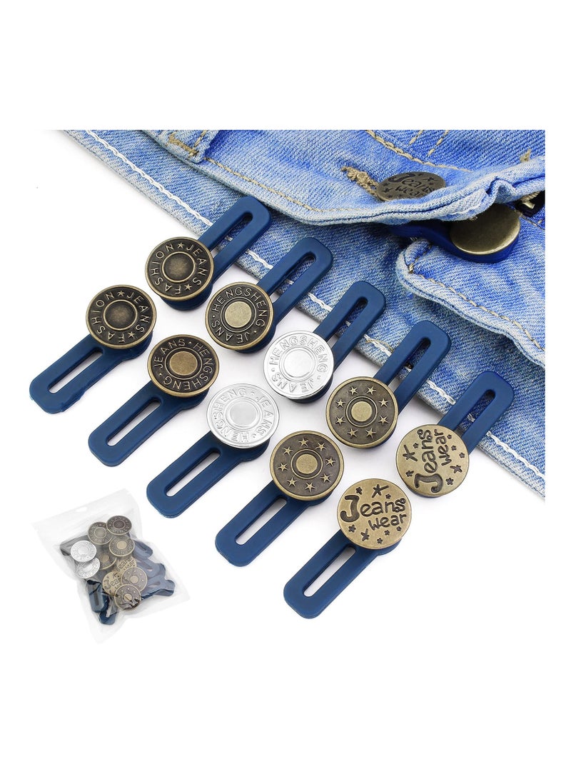 KASTWAVE Pants Extender Button, 5 Styles Waistband Extender Buttons for Men and Women, No Sew Instant Extend Buttons - Image 1
