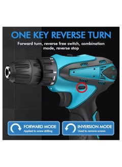 Generic Cordless Drill Driver Set | Brushless Motor Electric Screwdriver | 2 Batteries & Box | Lithium Screwdriver Repair Tool Kit for DIY, Home, & Professional Use  - Image 2