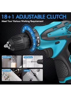 Generic Cordless Drill Driver Set | Brushless Motor Electric Screwdriver | 2 Batteries & Box | Lithium Screwdriver Repair Tool Kit for DIY, Home, & Professional Use  - Image 5