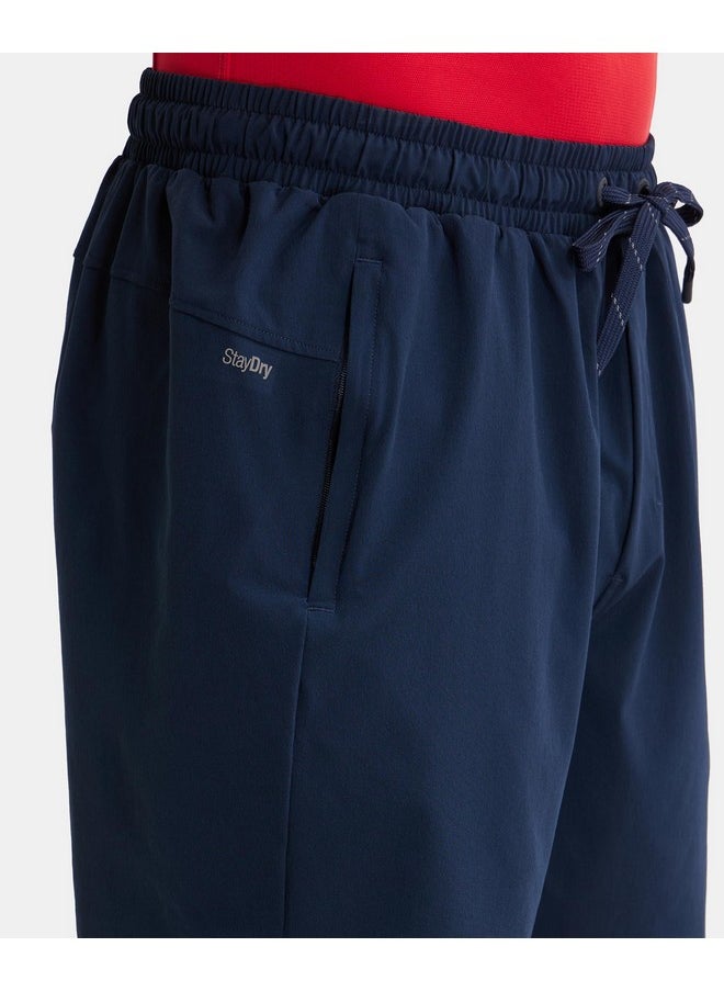 JOCKEY - Jockey MV20 Men's Recycled Microfiber Elastane Stretch Straight Fit Solid Shorts with Stay Fresh Treatment_Navy_M - Image 1