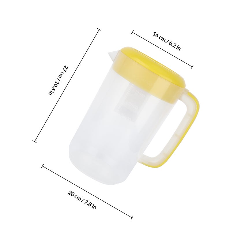 1 Pc 4000ml Large Capacity Juice Container Pitcher with Lid - Image 2
