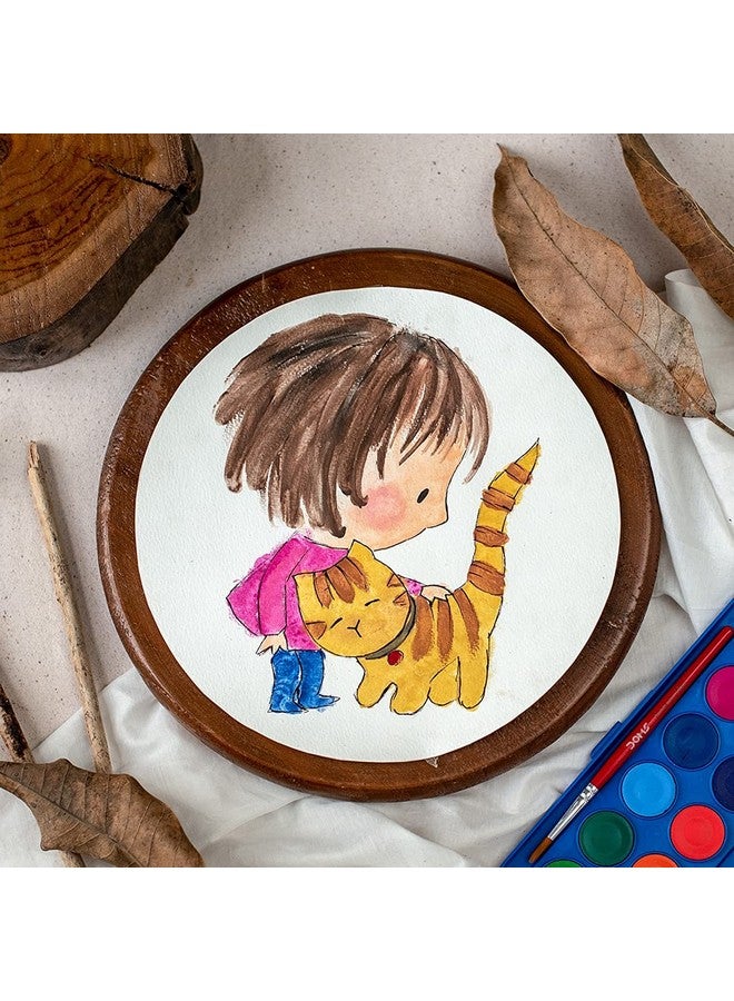 Doms 24 Shades 23mm Water Colour Cakes | Easy to Use Palette Lid | Organic Rich Colour Pigments | Free Brush Inside | Non-Toxic & Safe for Kids | Pack of 1 - Image 4