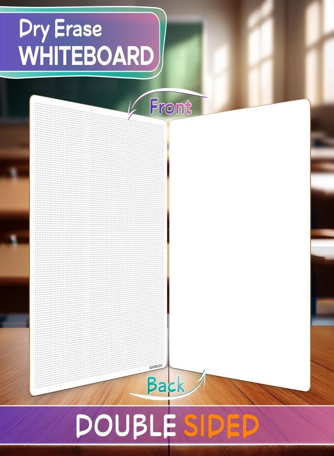 Scribbledo Dotted Dry Erase Board Graph Whiteboard 9" x 12" Bullet Dot Grid Paper for Home School Classroom Kids and Students Portable Dot Grid Board for Notes Drawing graphing and Calligraphy - Image 4