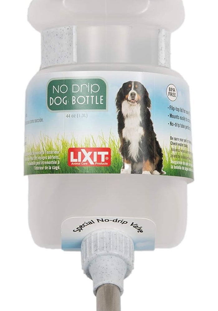 Lixit Top Fill No-Drip Water Bottle for Dogs - 44 FL Oz (1.3L), White - Image 1