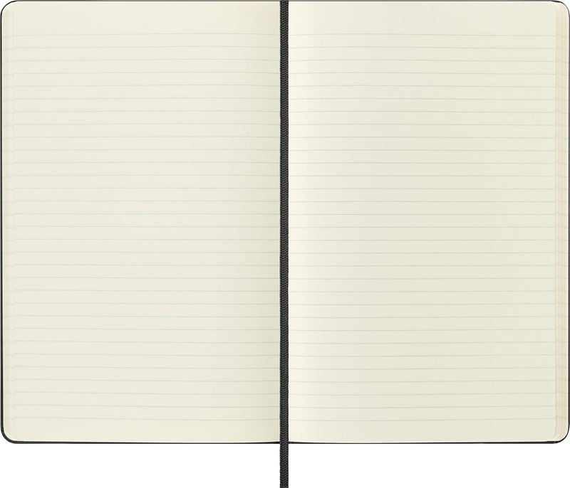 موليسكين دفتر ملاحظات كبير مسطر، غلاف صلب، أسود - Image 5