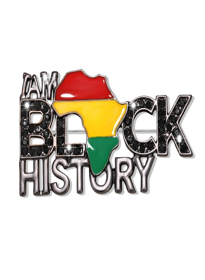 PHALIN African Brooches for Women Juneteenth Brooch Pins Enamel Black History Africa Map Brooches Black Queen Power Fist Lapel Pins black History Month Juneteenth African Jewelry Accessories Outfits Party Favors Gifts (Style S) - Image 1