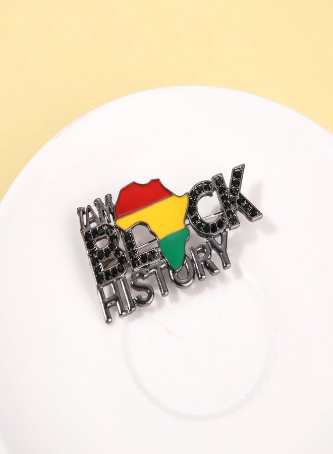 PHALIN African Brooches for Women Juneteenth Brooch Pins Enamel Black History Africa Map Brooches Black Queen Power Fist Lapel Pins black History Month Juneteenth African Jewelry Accessories Outfits Party Favors Gifts (Style S) - Image 4